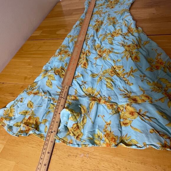 Vintage Y2K Ethereal Romantic Summer resort floral ruffle bottom blind date XS - Picture 9 of 11